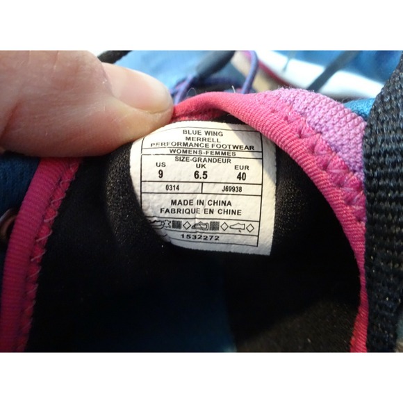 MERRELL Blue Wing Light weight Slip-On Unifly Tennis Shoe Womens 9 - Picture 8 of 9